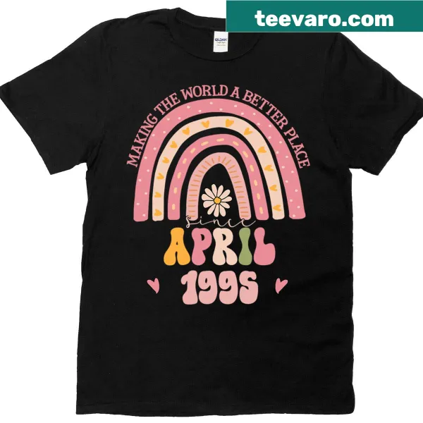 Funny retro T-shirt for turning 30, referencing April 1995