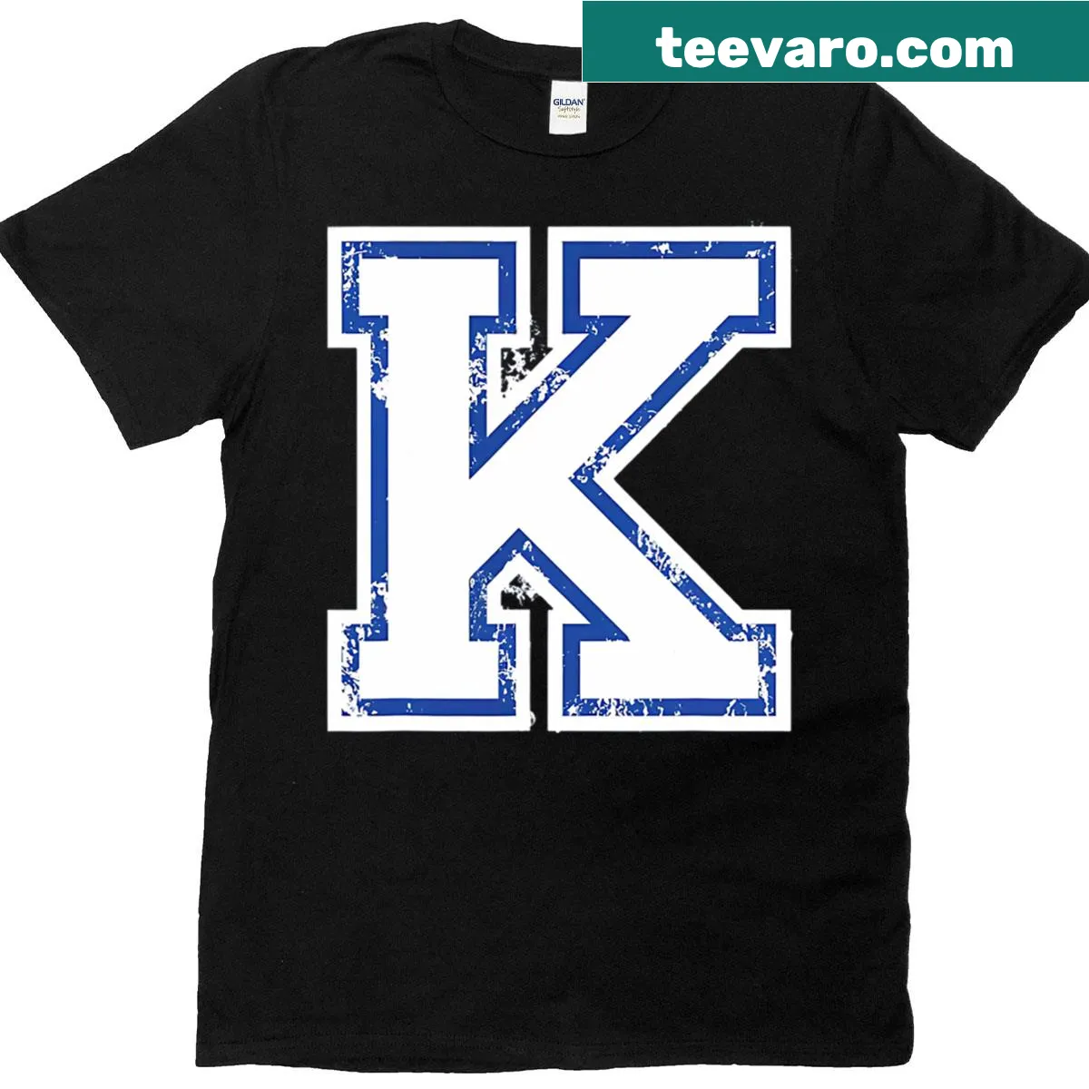 Vintage Kentucky T-shirt with state name graphic — on a men's t-shirt