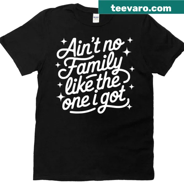 Sentimental t-shirt with the phrase Ain't No Family Like The One I Got