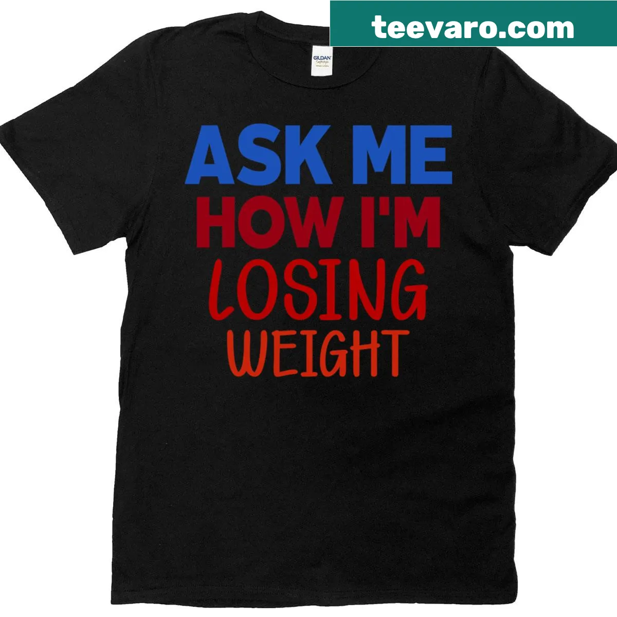 Funny fitness gym workout T-shirt — on a men's t-shirt