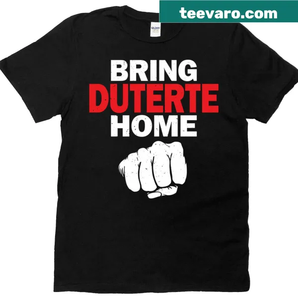 Grunge style pro Duterte t-shirt featuring fist bump artwork