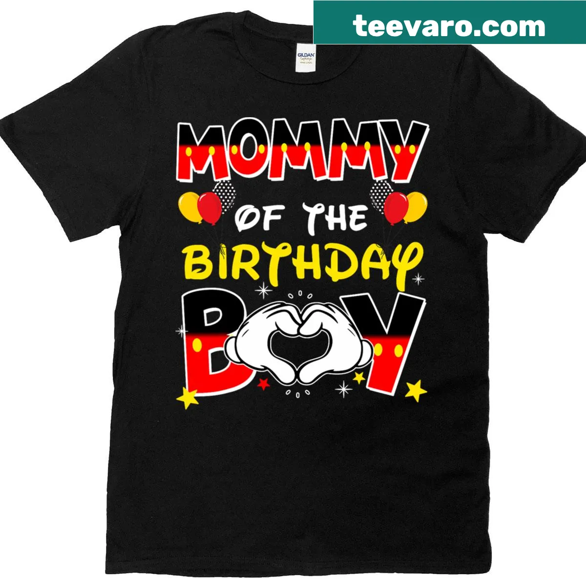 Family-themed T-shirt celebrating the birthday boy — on a men's t-shirt