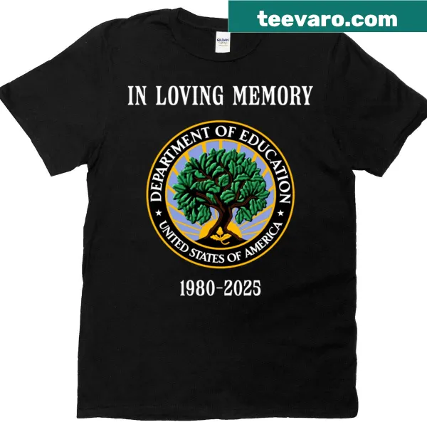 T-shirt commemorating the Department of Education from 1980 to 2025