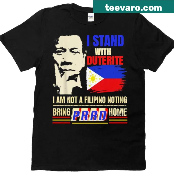Bold Duterte-themed t-shirt with satirical typography