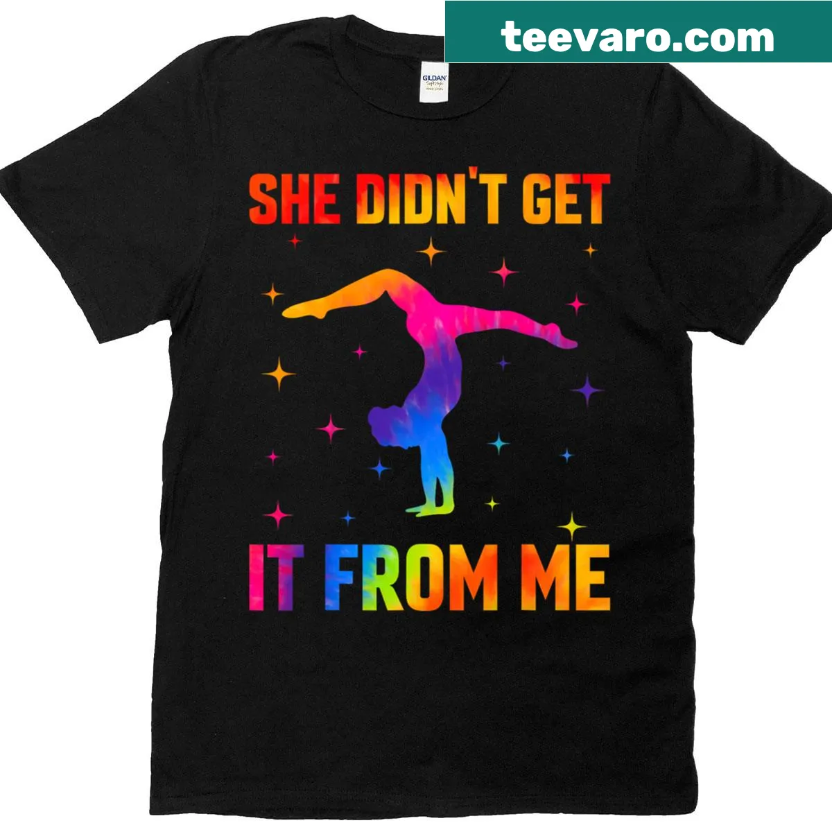Funny dance mom T-shirt with playful text — on a men's t-shirt