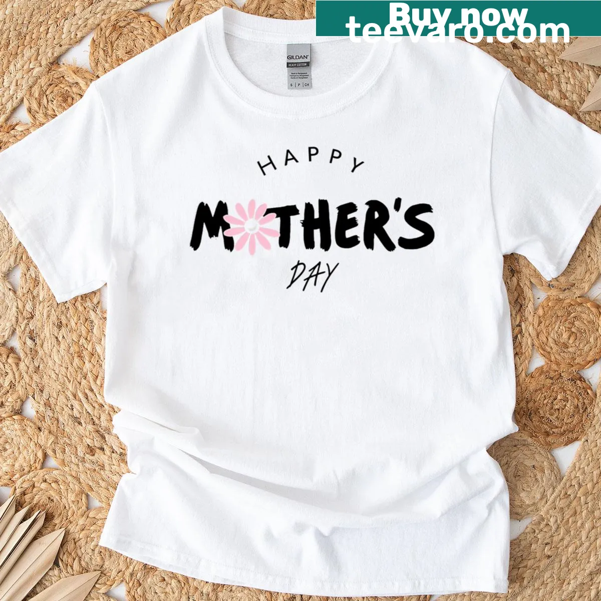 Mother's Day appreciation message graphic t-shirt — on a men's t-shirt