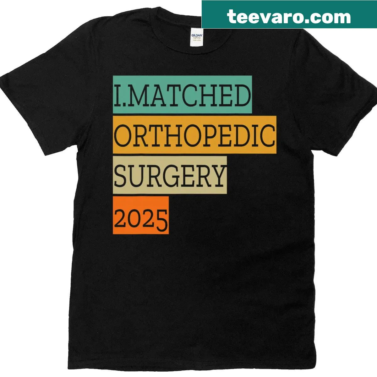 Commemorative t-shirt for orthopedic surgery match day — on a men's t-shirt