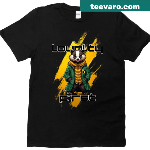 Cute badger illustration T-shirt