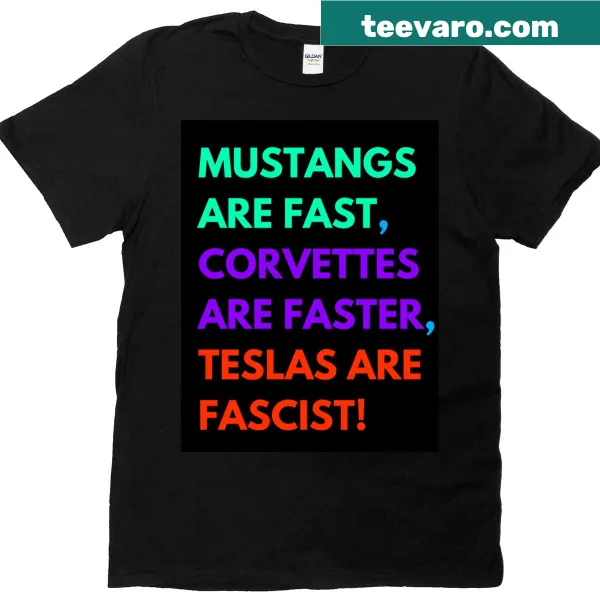 Edgy automotive-themed t-shirt with bold text