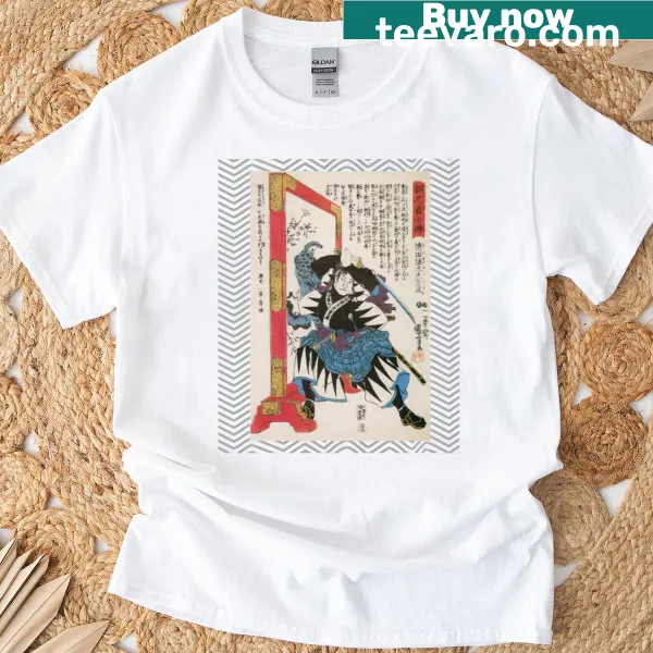Samurai Warrior t-shirt featuring bold kanji for Bushido