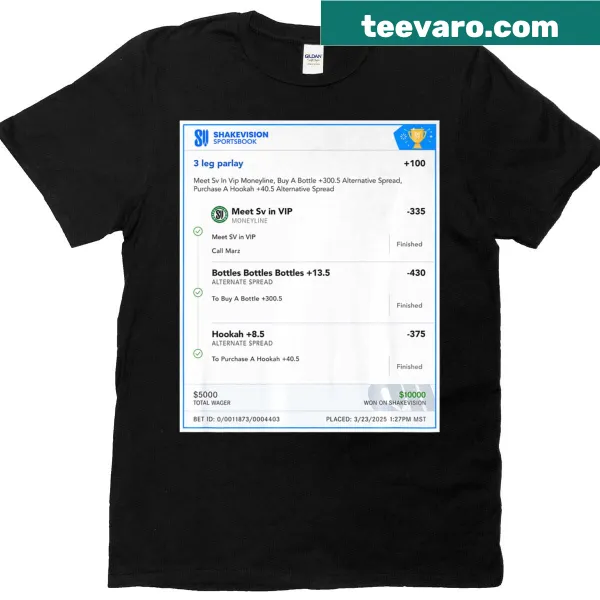 Lively party-themed graphic on a fun t-shirt.