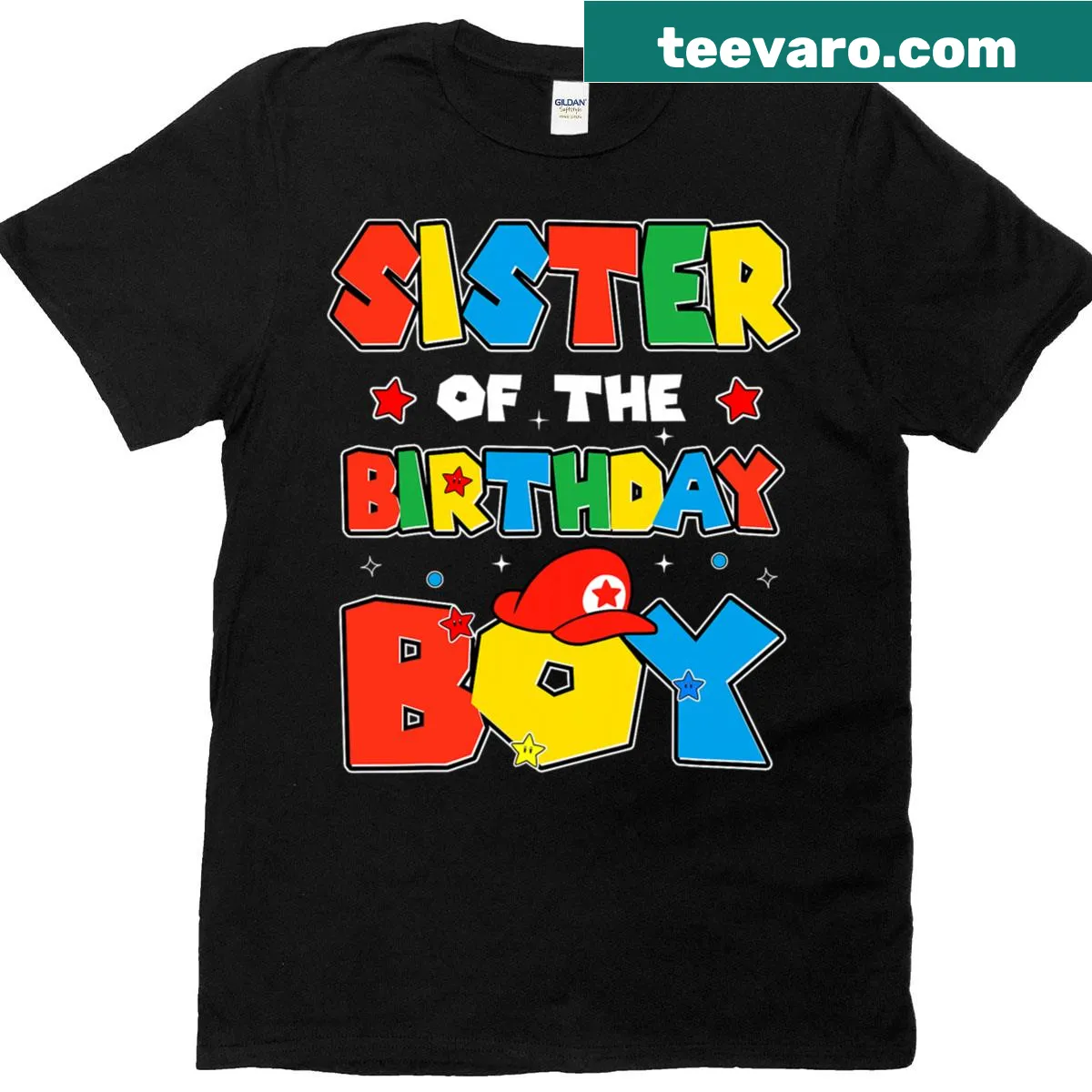 Wholesome birthday T-shirt for the sister of the birthday boy — on a men's t-shirt
