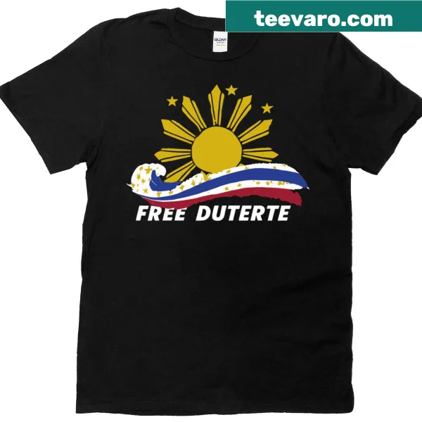 Essential tee displaying 'Stand With Duterte Against' in bold lettering