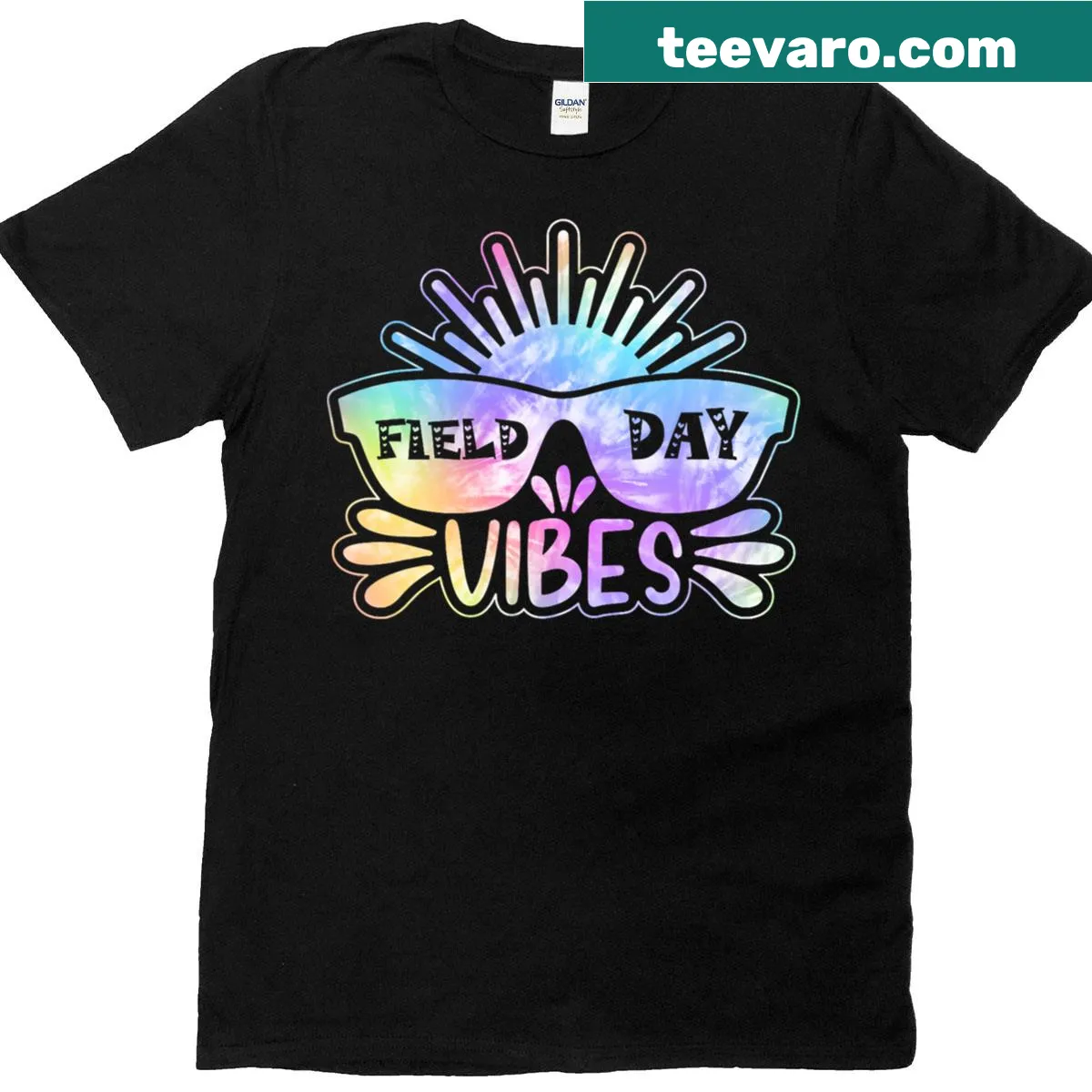 Playful t-shirt for teachers celebrating field day — on a men's t-shirt