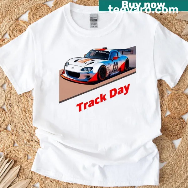 Dynamic graphic t-shirt for track day enthusiasts