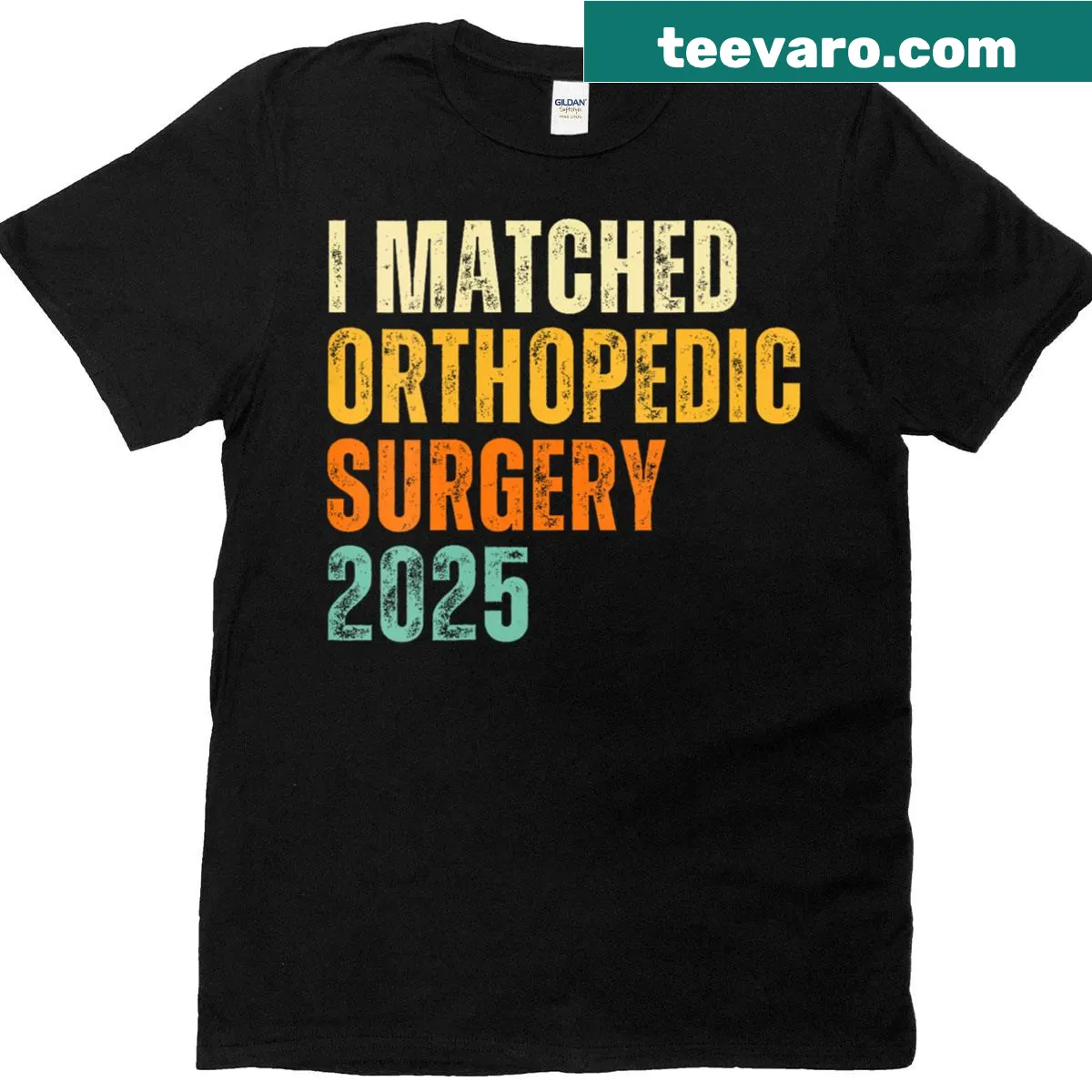 Retro V-neck shirt celebrating orthopedic surgery match day — on a men's t-shirt