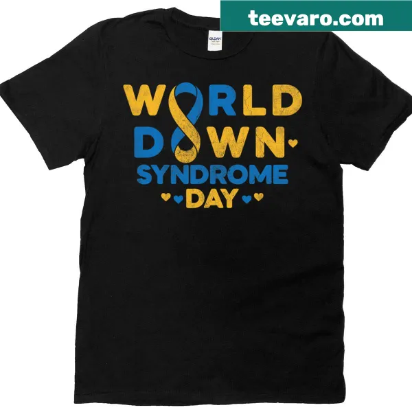 T-shirt supporting World Down Syndrome Day awareness