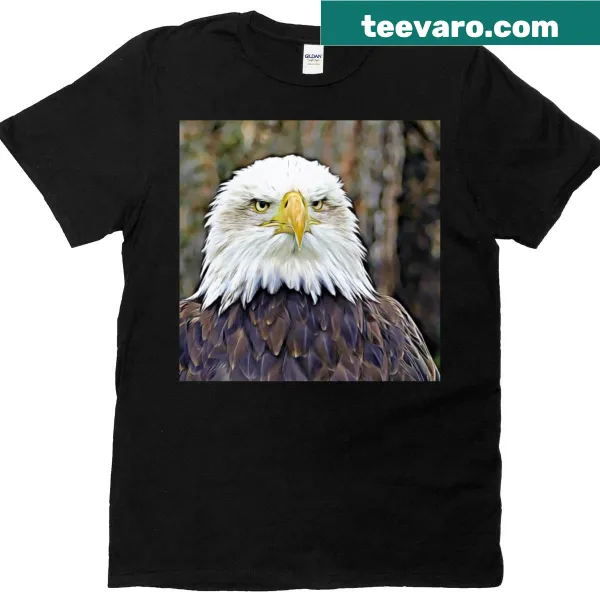 Realistic Bald Eagle T-shirt representing freedom and strength