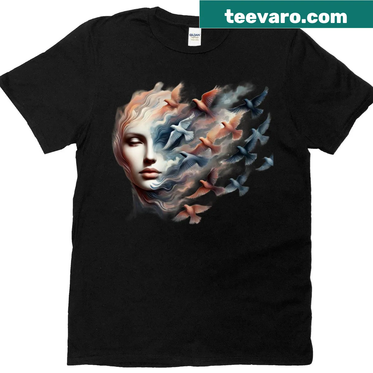 Elegant T-shirt with the phrase 'Deep Feelings' in stylish typography — on a men's t-shirt