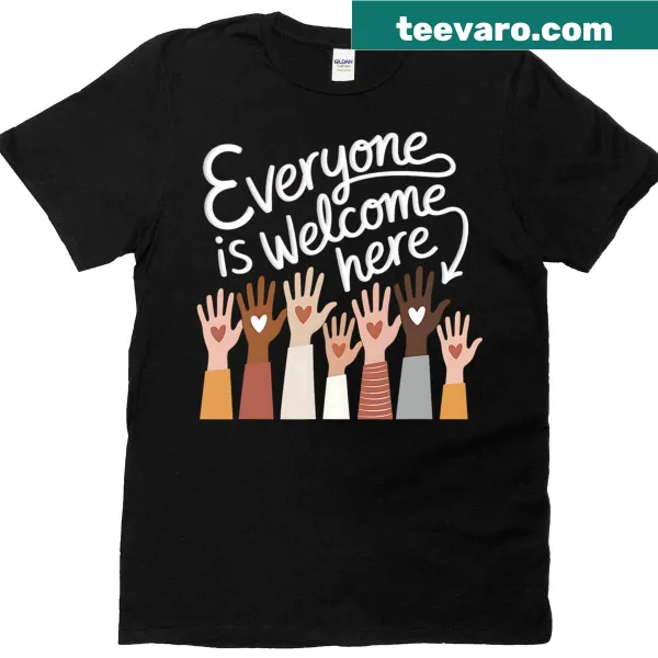 Hand drawn Idaho Teacher t-shirt with inclusivity message