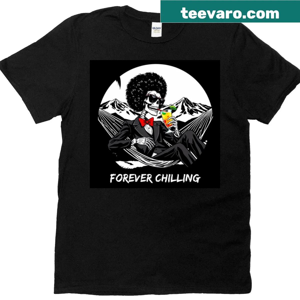 Funny Halloween t-shirt featuring a chilling witch illustration — on a men's t-shirt