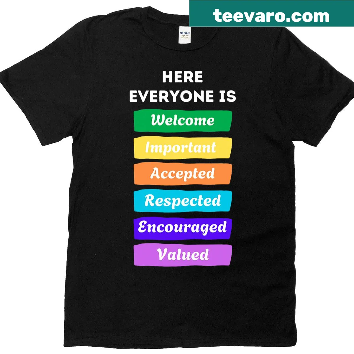 Funny teacher t-shirt with a welcoming message for Idaho — on a men's t-shirt