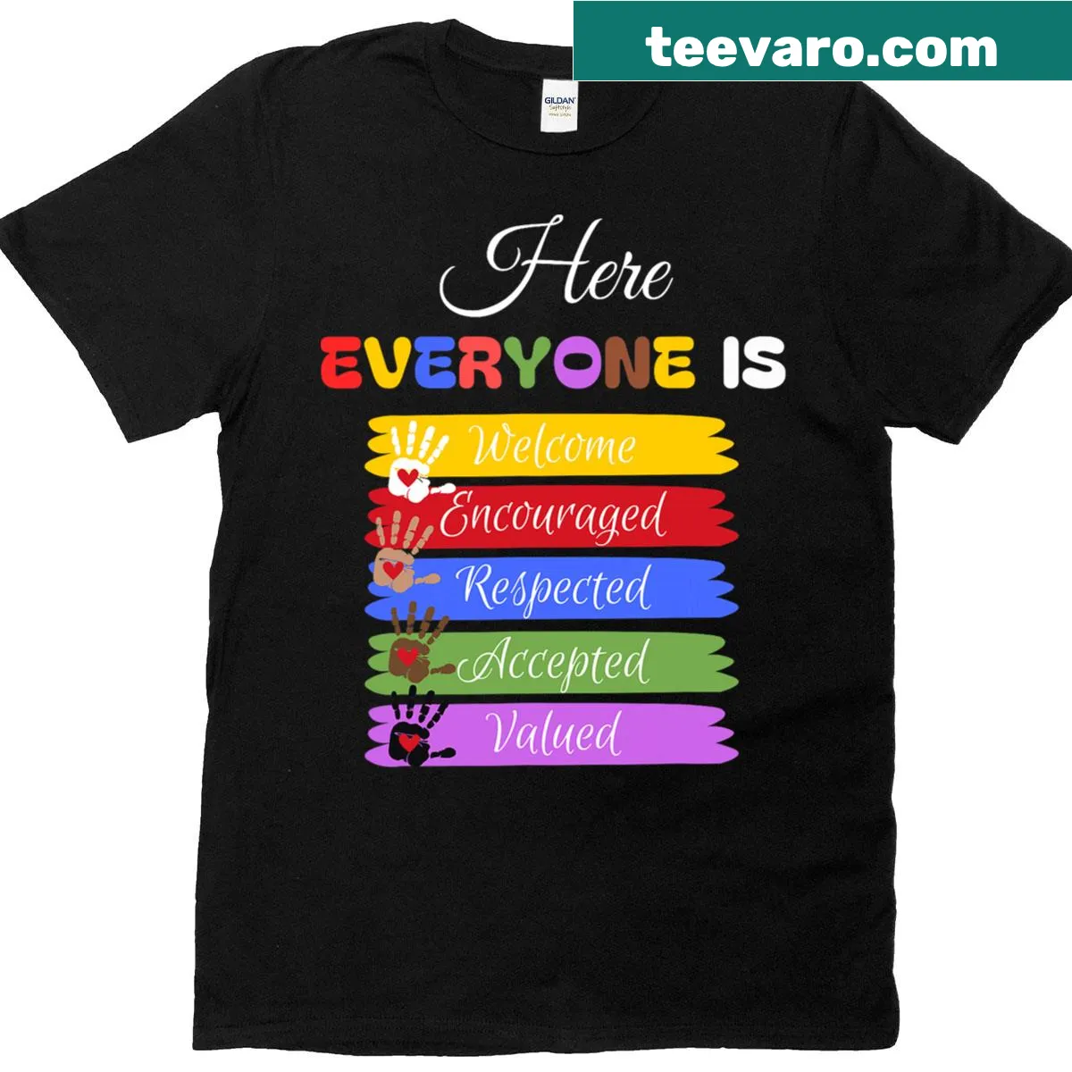 Humorous teacher t-shirt with an important welcoming message for Idaho — on a men's t-shirt