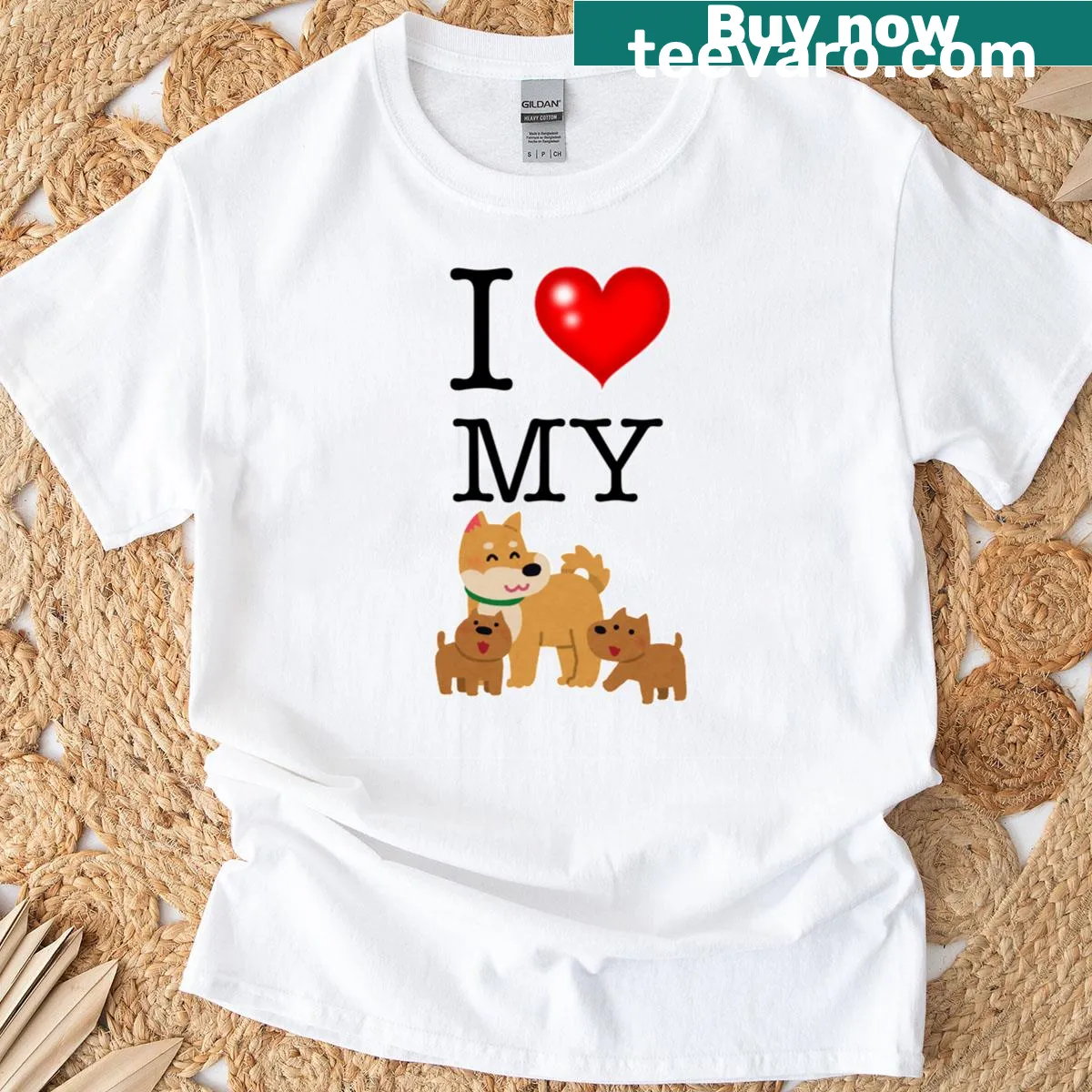 T-shirt with a heartfelt message expressing love for dogs — on a men's t-shirt