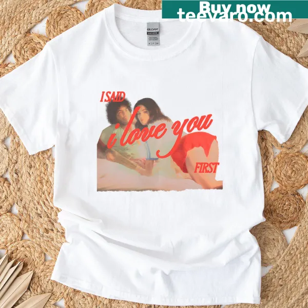 T-shirt with 'I Said I Love You First' text from Selena Gomez