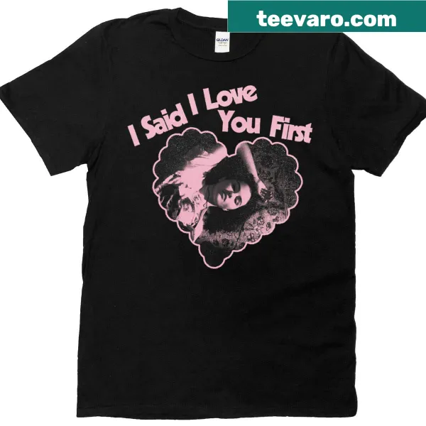 Selena Gomez T-shirt featuring pink heart graphic