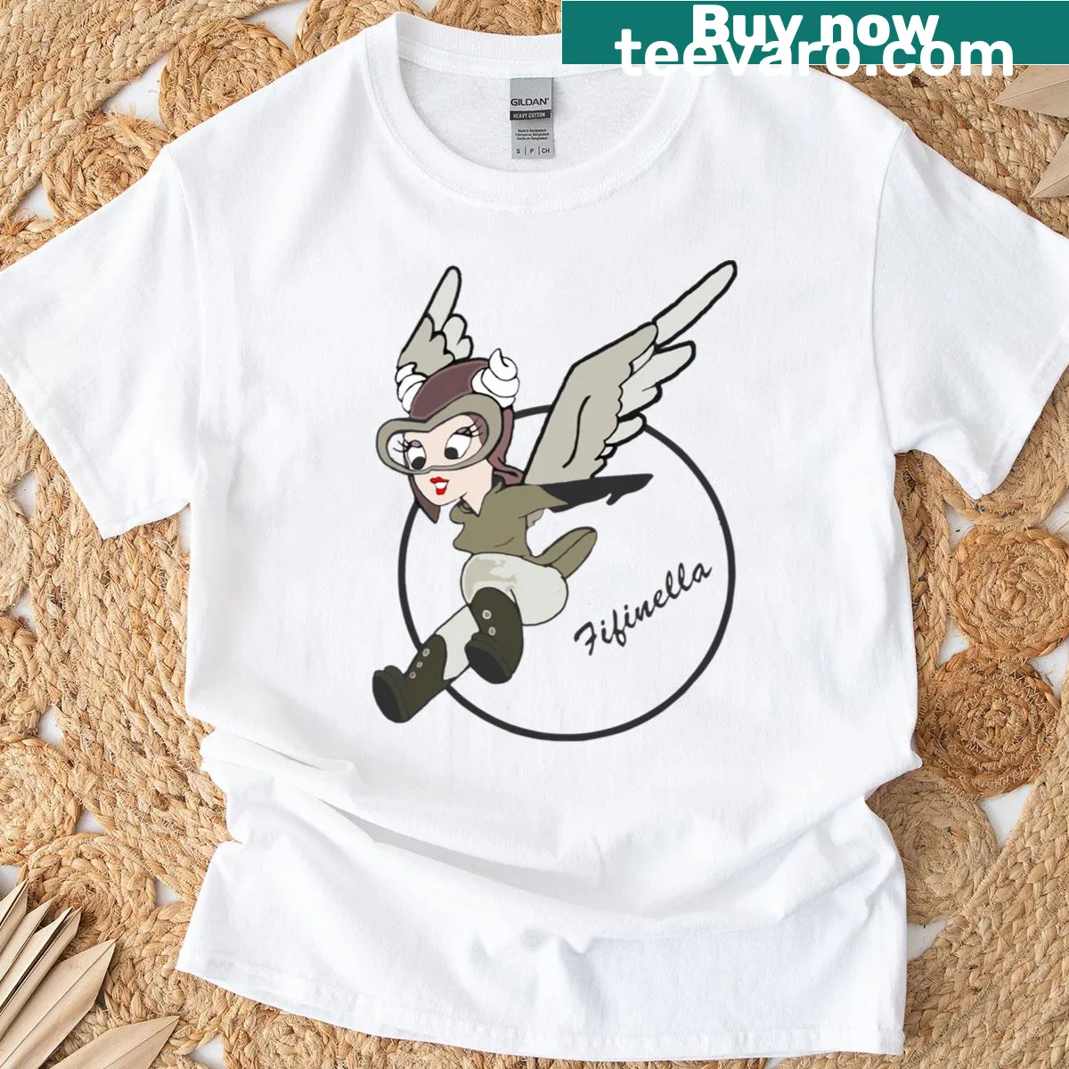 Vintage-style T-shirt honoring Women Airforce Service Pilots — on a men's t-shirt