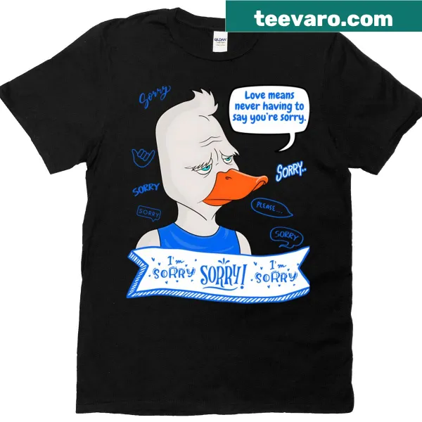 Cartoon duck t-shirt for kids featuring a playful design