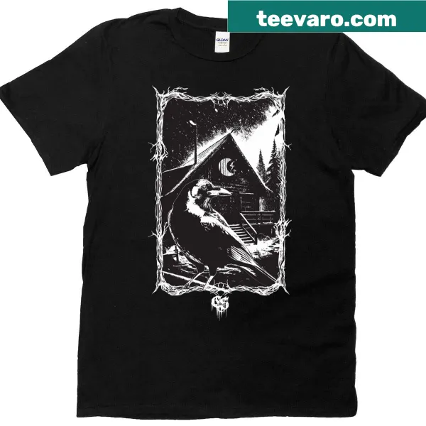 Vintage style T-shirt with 'Ravin's Cabin' graphic
