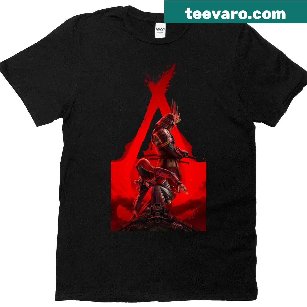 Illustration of a samurai warrior depicting action and honor — on a men's t-shirt