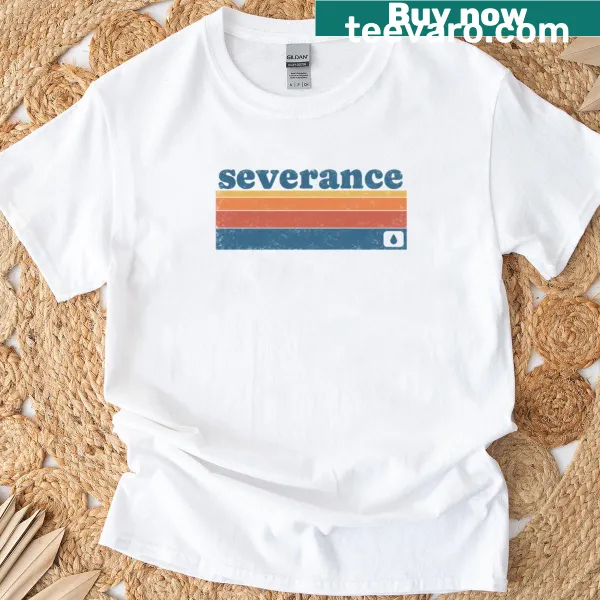 Retro-inspired shirt referencing the series Severance