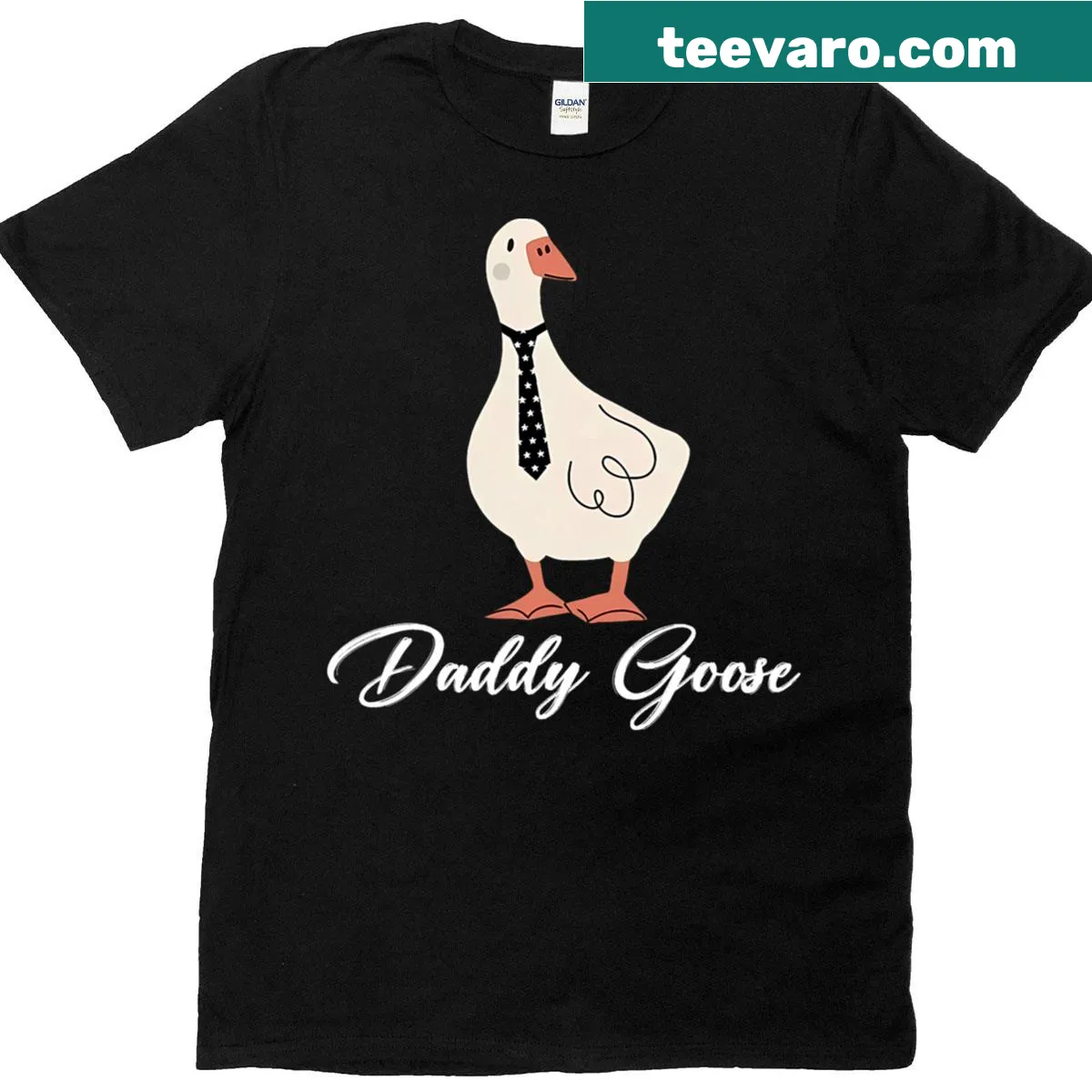 Matching silly daddy and mama goose graphic tee. — on a men's t-shirt