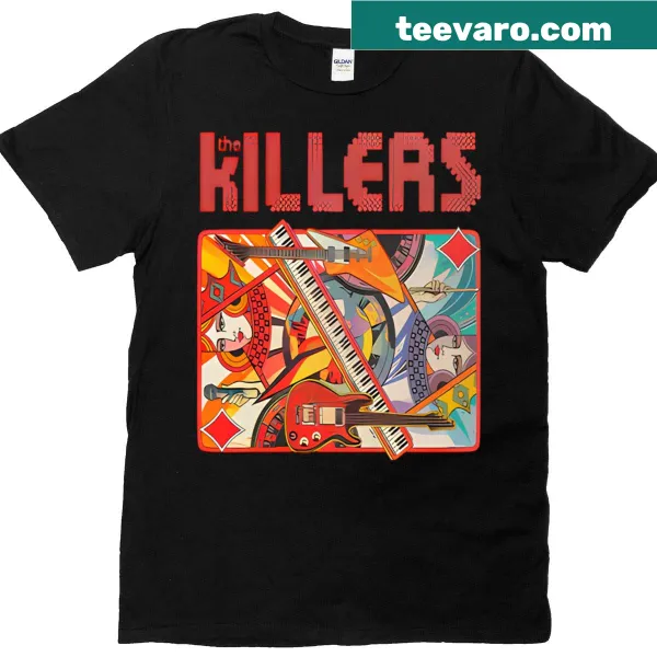 Vintage-style The Killers band logo t-shirt