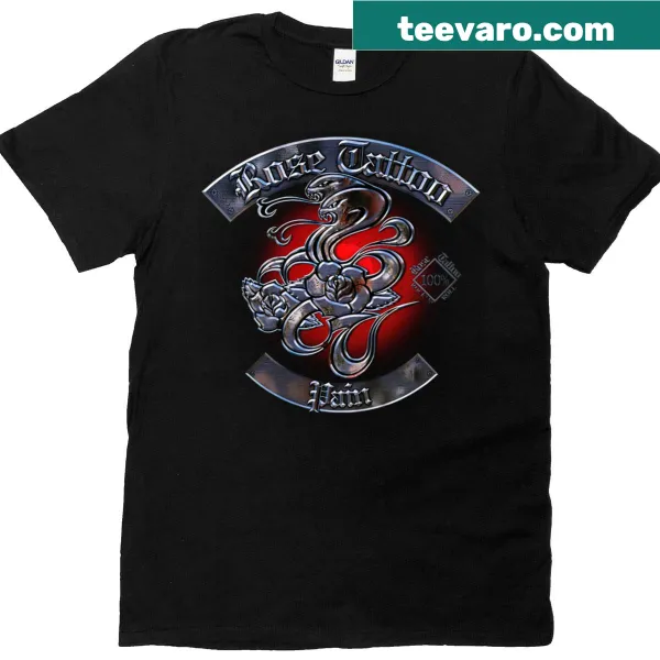 T-shirt featuring angel figures and rose tattoos in a beautiful graphic