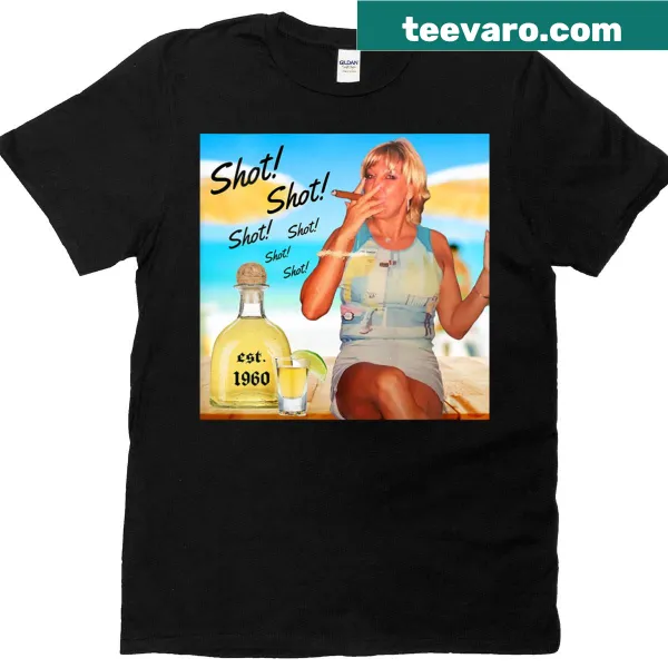 Minimalist V-neck t-shirt with Vera Est1960 text