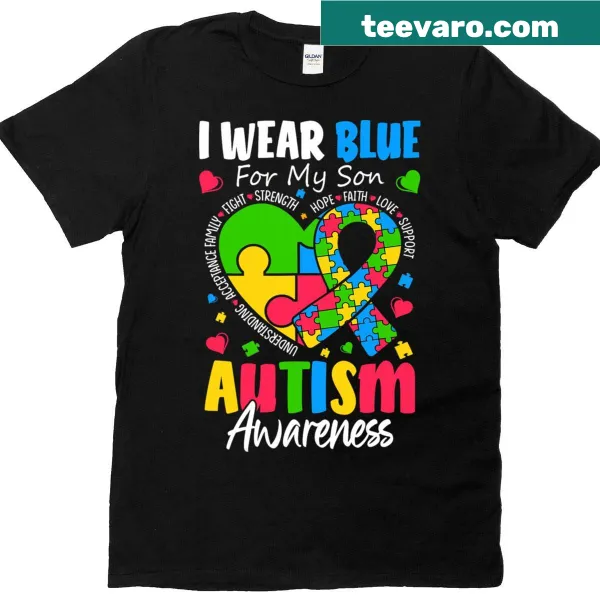 Supportive autism awareness t-shirt for parents and kids