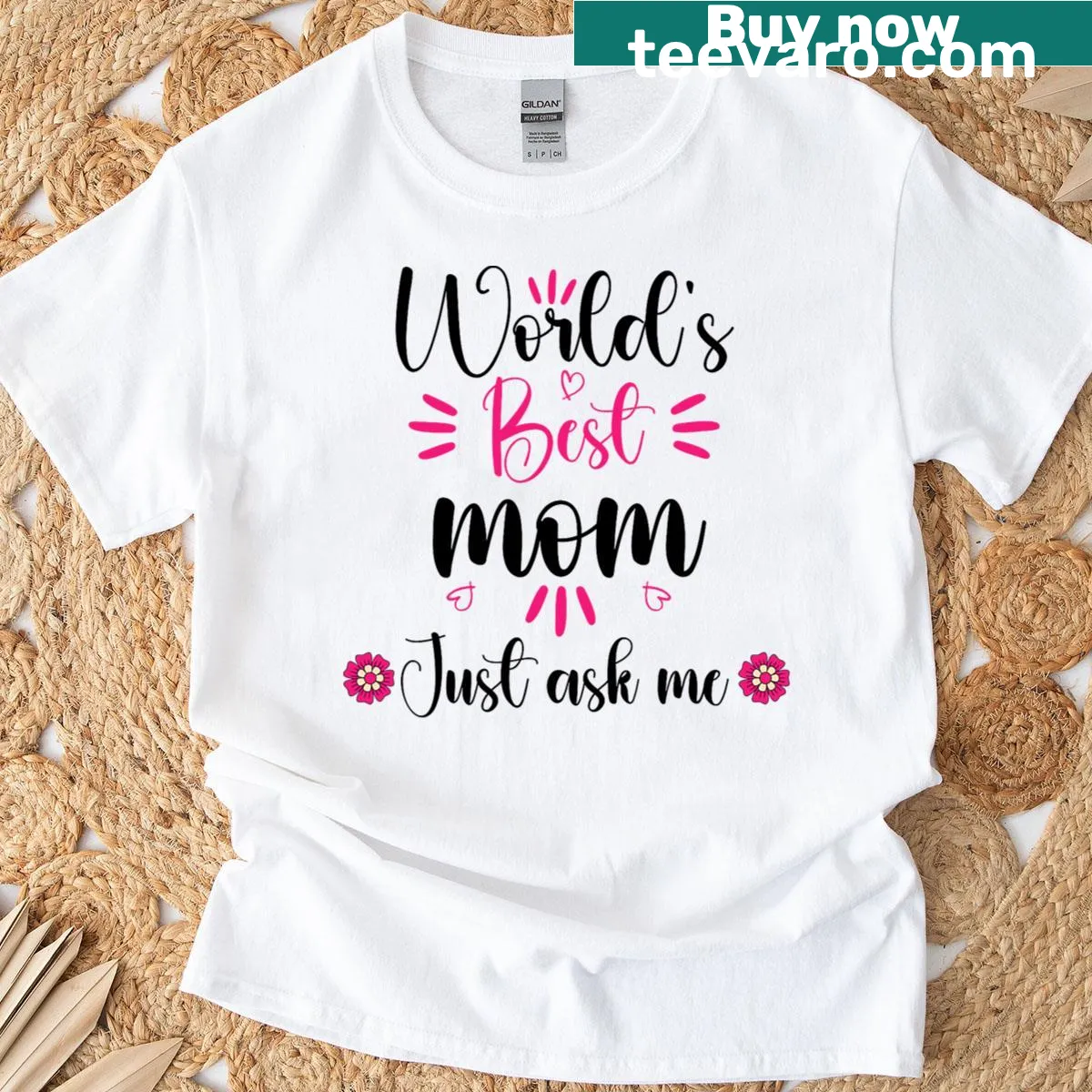 Sentimental T-shirt for moms with "Best Mom" text — on a men's t-shirt