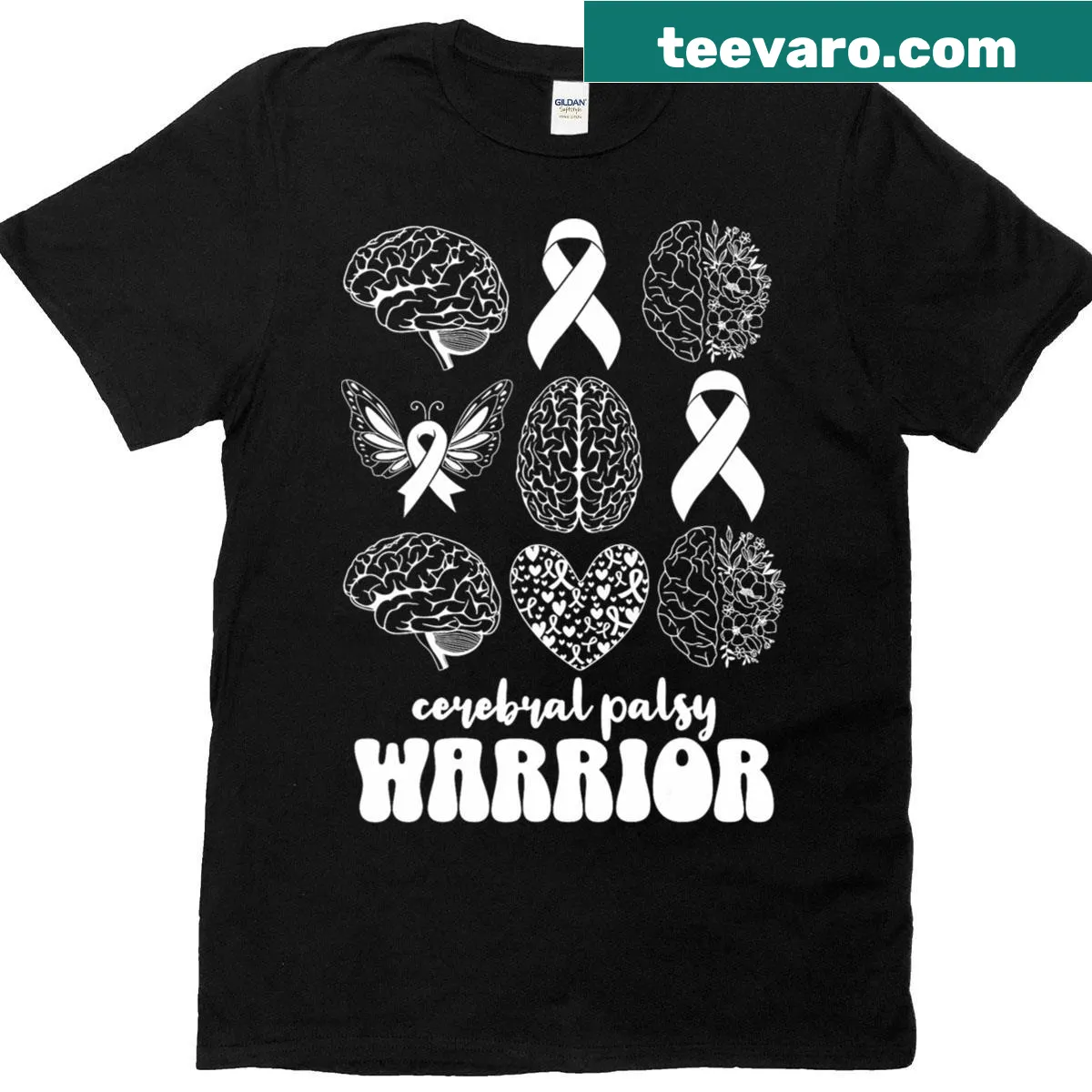 Cerebral palsy awareness graphic t-shirt — on a men's t-shirt