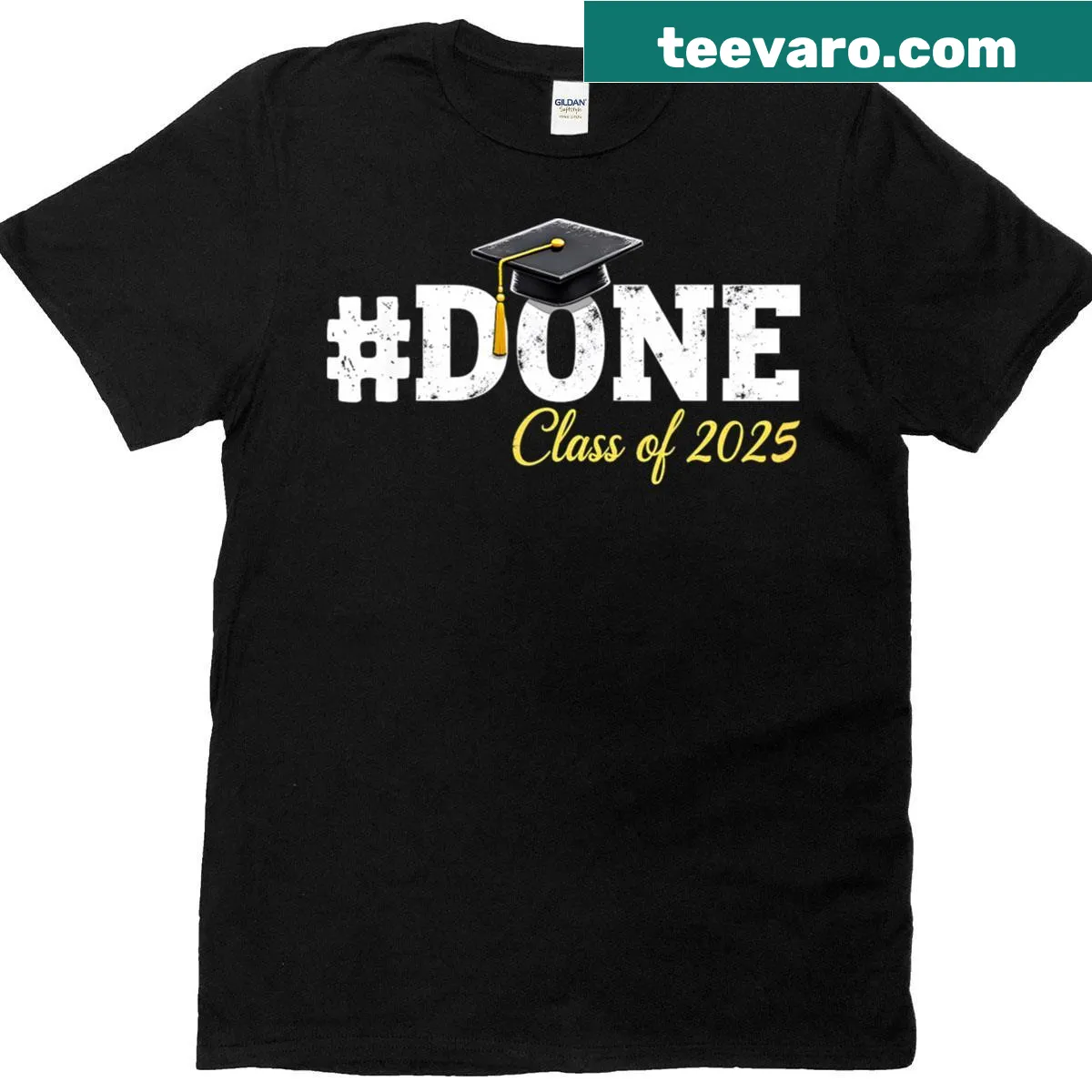 T-shirt celebrating Class of 2025 graduation for family men — on a men's t-shirt