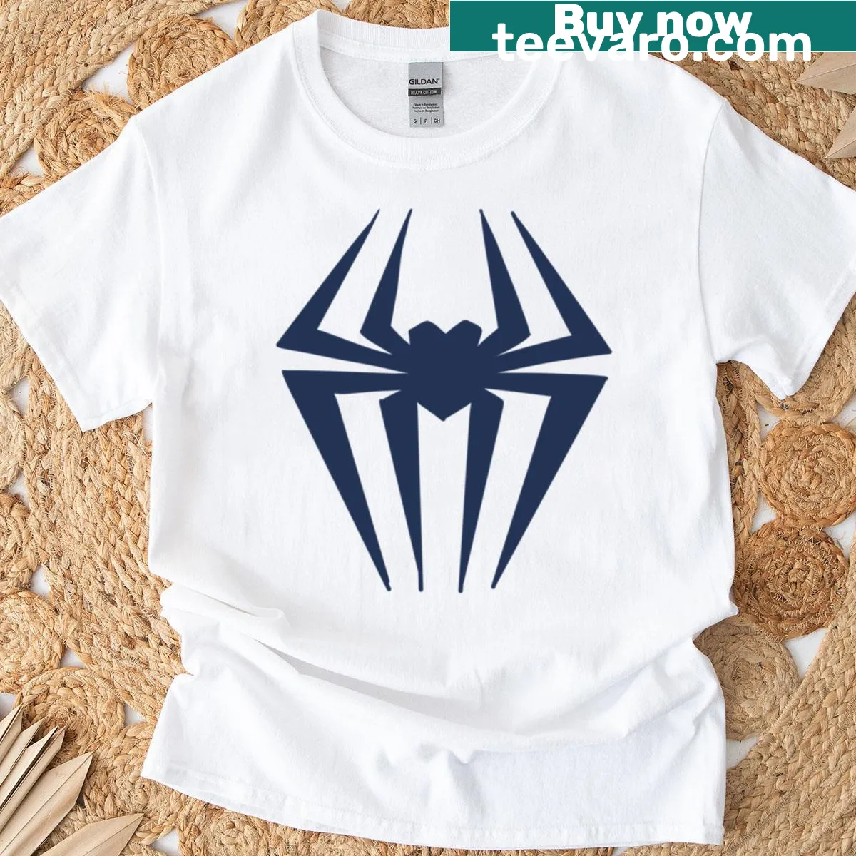 T-shirt featuring a cartoon graphic of Spider Girl. — on a men's t-shirt