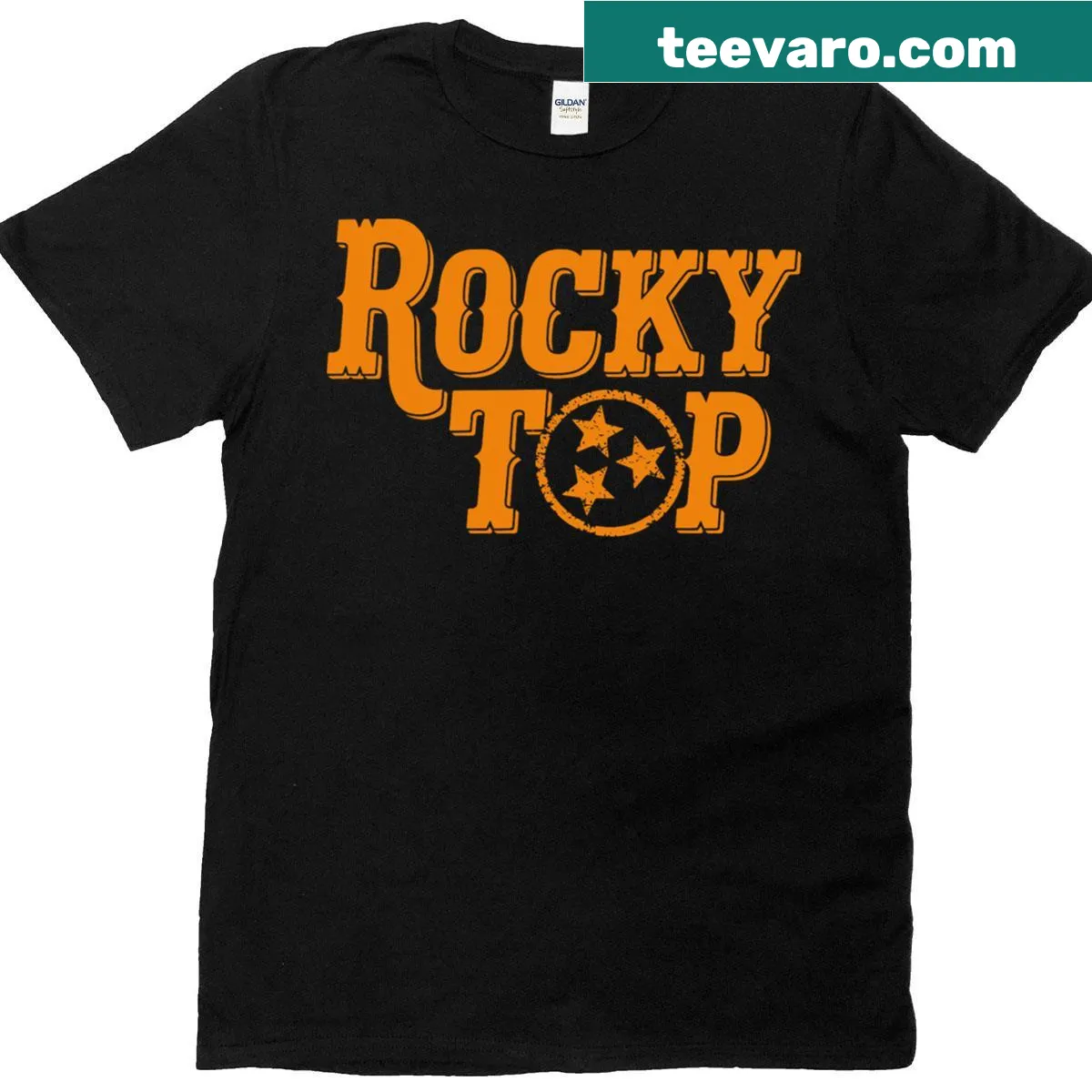 Retro Rocky Top graphic on a Classic Tennessee T-shirt for men. — on a men's t-shirt