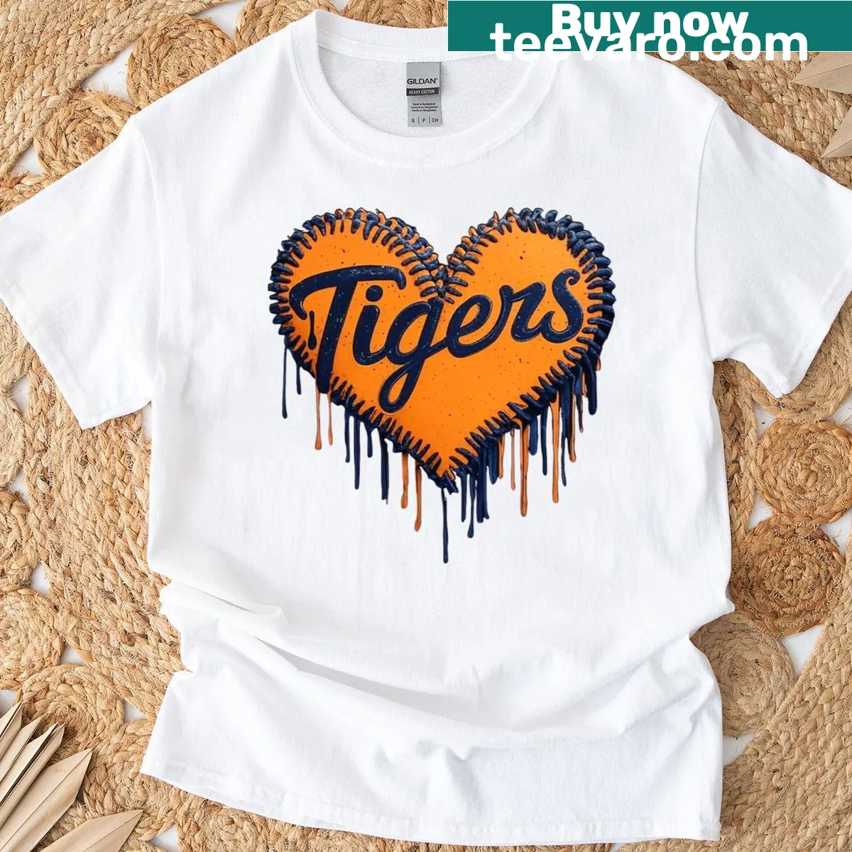 Vintage heart graphic on a Classic T-shirt for men. — on a men's t-shirt