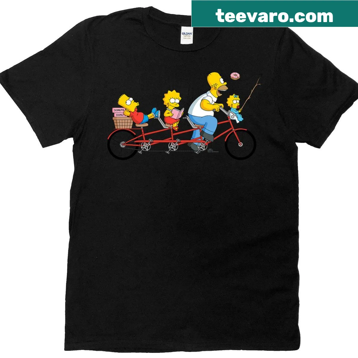 Bike ride graphic with text for dads on Father's Day t-shirt — on a men's t-shirt