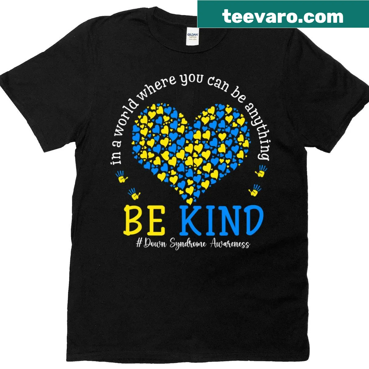 Cute kids' t-shirt promoting Down syndrome awareness — on a men's t-shirt