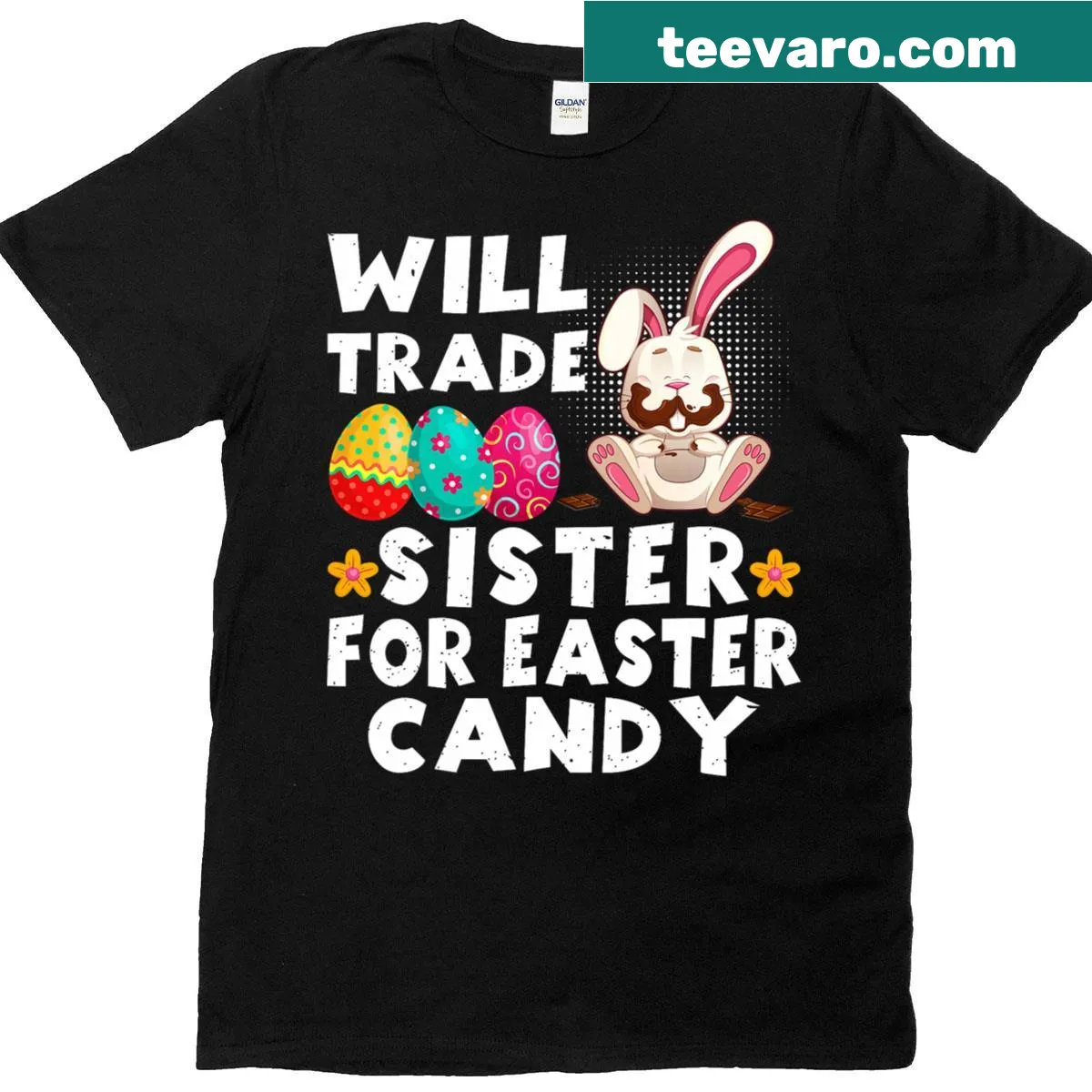 Funny Easter Candy T-shirt with humorous text — on a men's t-shirt