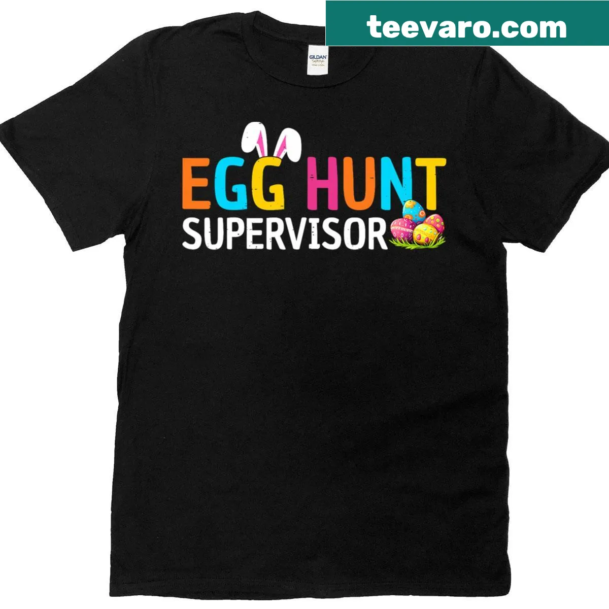 Funny Easter Egg Hunt Supervisor t-shirt for Mom and Dad — on a men's t-shirt